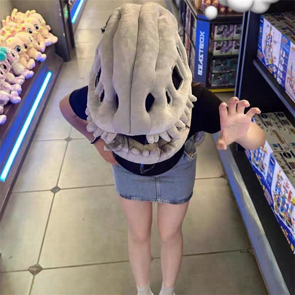 Easy Cosplay Prop - Máscara de esqueleto de dinossauro com