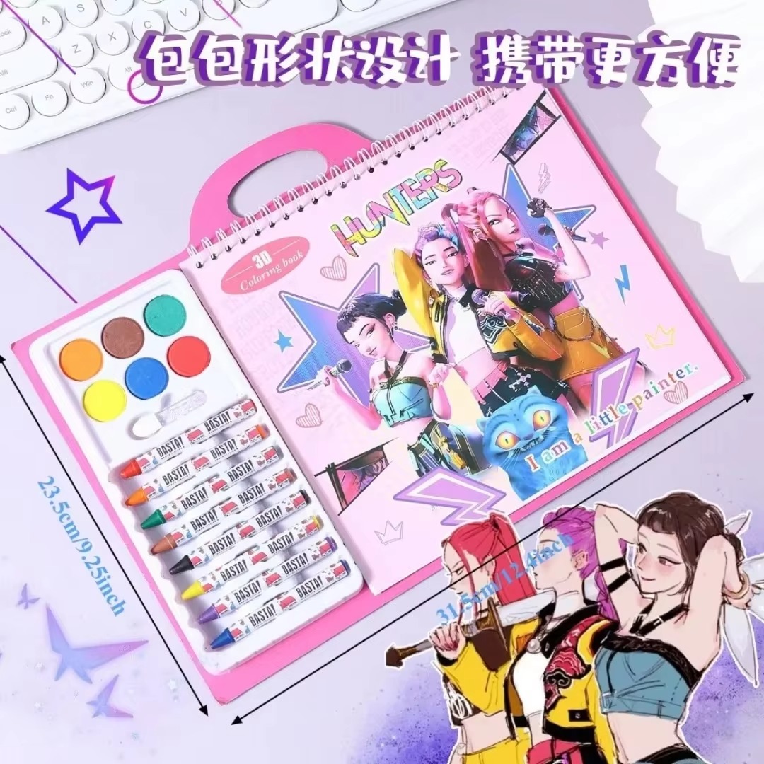 Livro de colorir de anime novo - Cosplay Prop Paint avaliação e preço