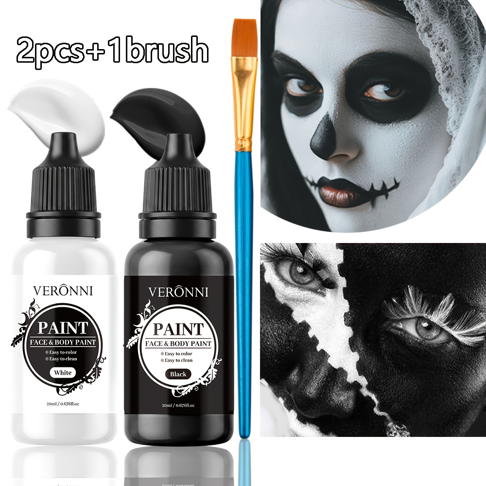 Conjunto de Tinta Facial Preta - Cosplay Prop Paint avaliação e preço