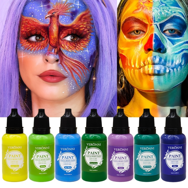 Conjunto de Tinta Facial Preta - Cosplay Prop Paint avaliação e preço