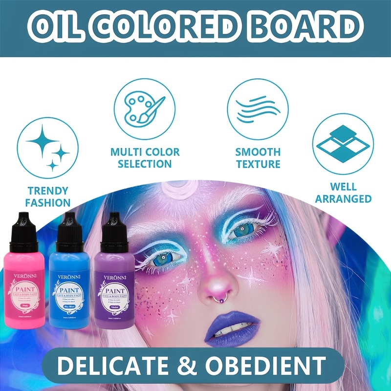 Conjunto de Tinta Facial Preta - Cosplay Prop Paint avaliação e preço